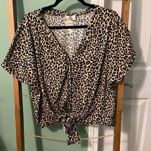 Cheetah BLU-PEPPER Top